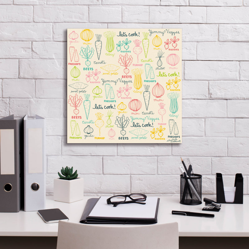 «Yummy Veggies» par Elizabeth Caldwell, art mural