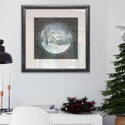 « winter wonderland », reproduction encadrée