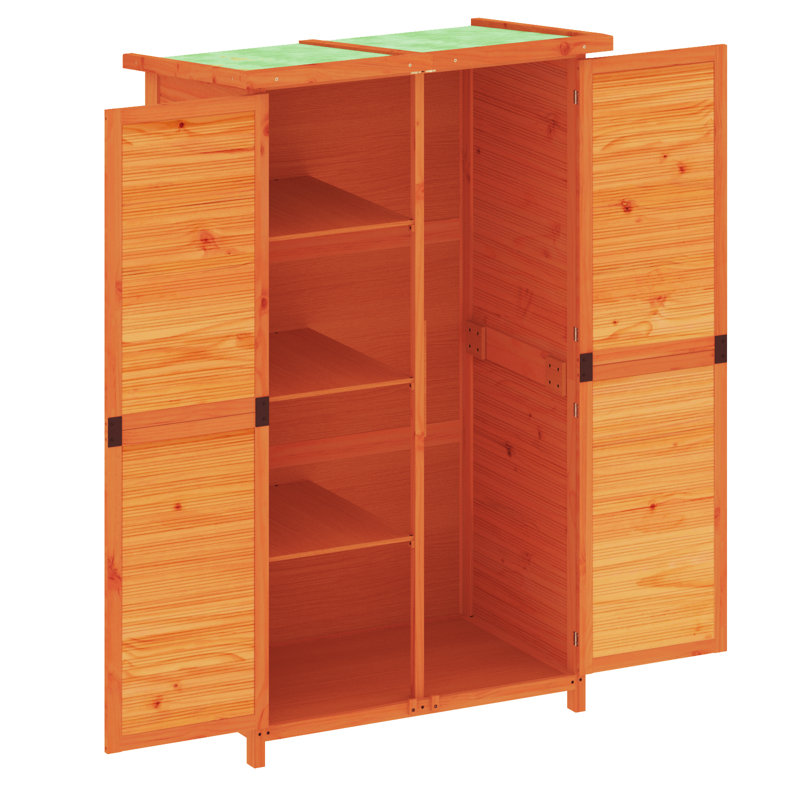 Grande remise pour outils de jardin vidaXL, Brun