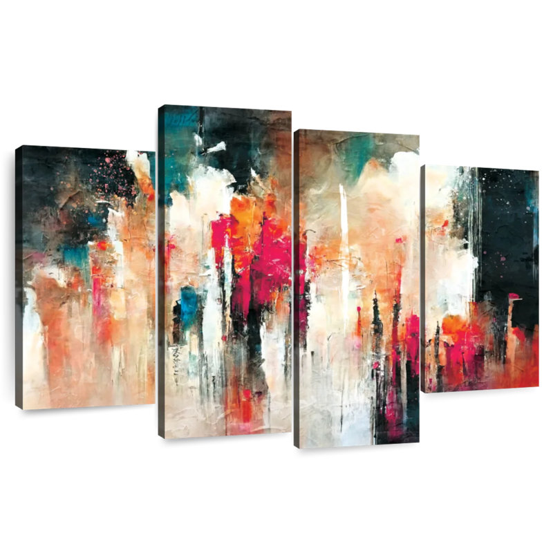 Avery, teintes abstraites d'automne, H 22 po x l 36 po