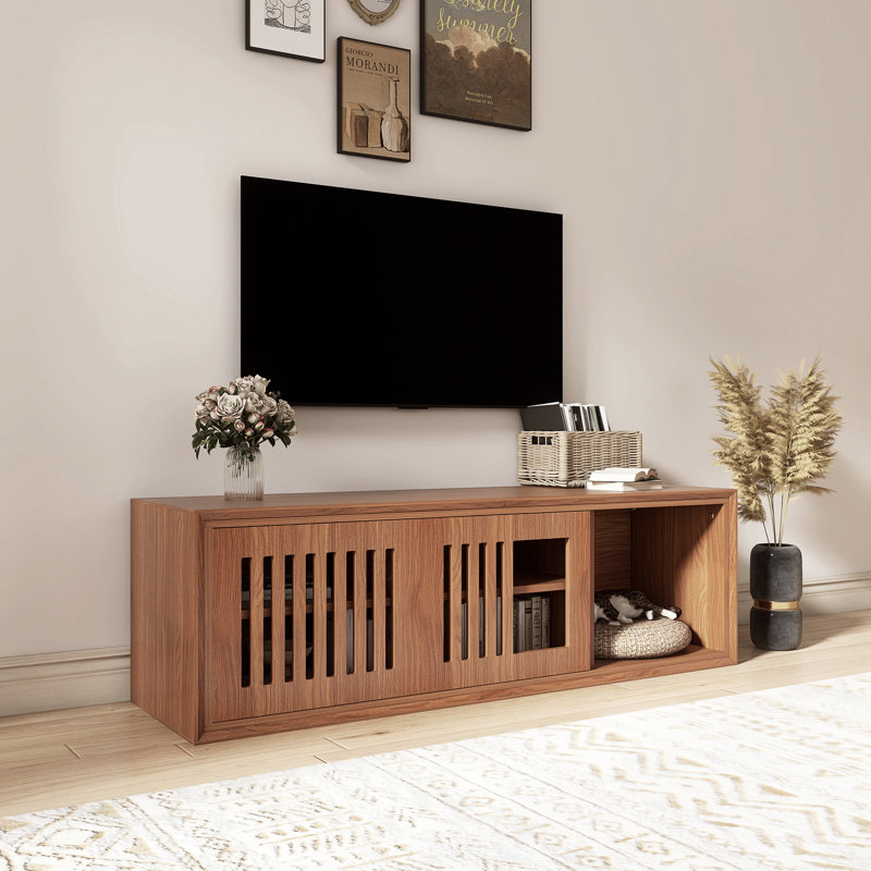 Extendable Mid-Century Morden TV Stand With Cushion