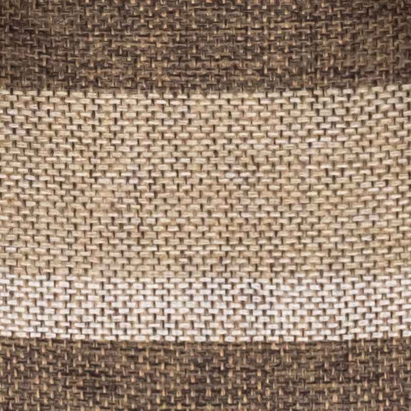 Bradford Striped Indoor U Shaped Memory Foam 17" x 16" Chair Cushion, Chocolate/Beige, 12