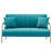 Queana Metal 60'' Reception Sofa-1999194065