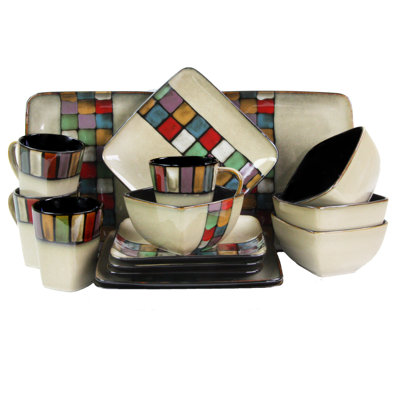 Tejas Piece Stoneware Dinnerware Set - Service for 4