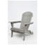 Chaise Adirondack pliante en bois de cèdre massif gaufré l 28 po x P 31 po x H 36 po Droad (ensemble de 2)