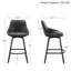 Tabouret de comptoir pivotant de 25,6 po Janayshia-81520559-106855697
