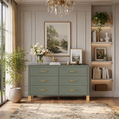 Commode double 6 tiroirs