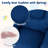 Kids Recliner with Cup ackrest & Footrest Holder with Adjustable Blue-23552751