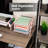 3-Tier Paper Tray, Desktop Organizer, File Storage, Workspace, Office, Metal Mesh, Pink-1478449796