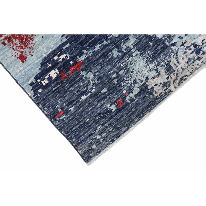 Tapis multicolore de haute qualité noué à la main