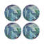Cyprus Picnic Pop Pink Vegan Leather Round Coasters-1259768612