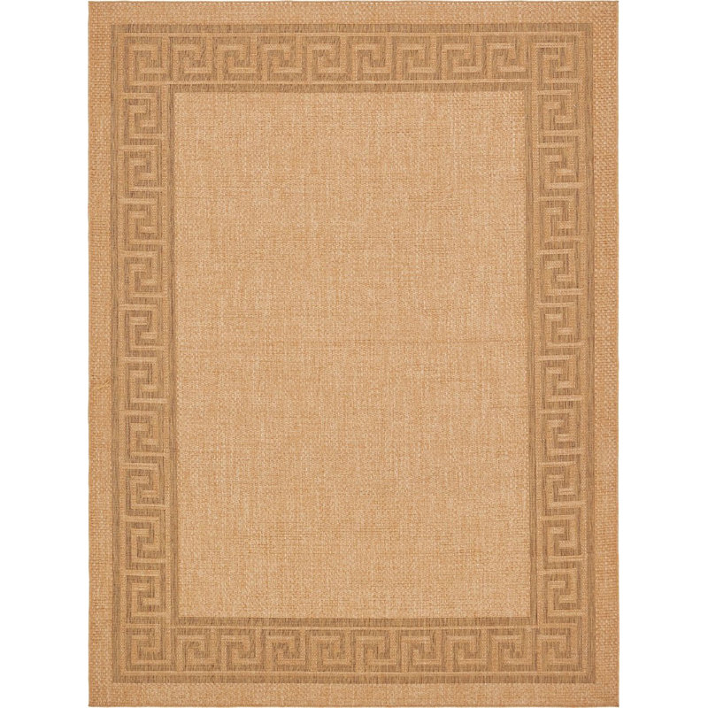 Outdoor Veranda Area Rug Bronzed Color, Runner 2'2" x 6'
