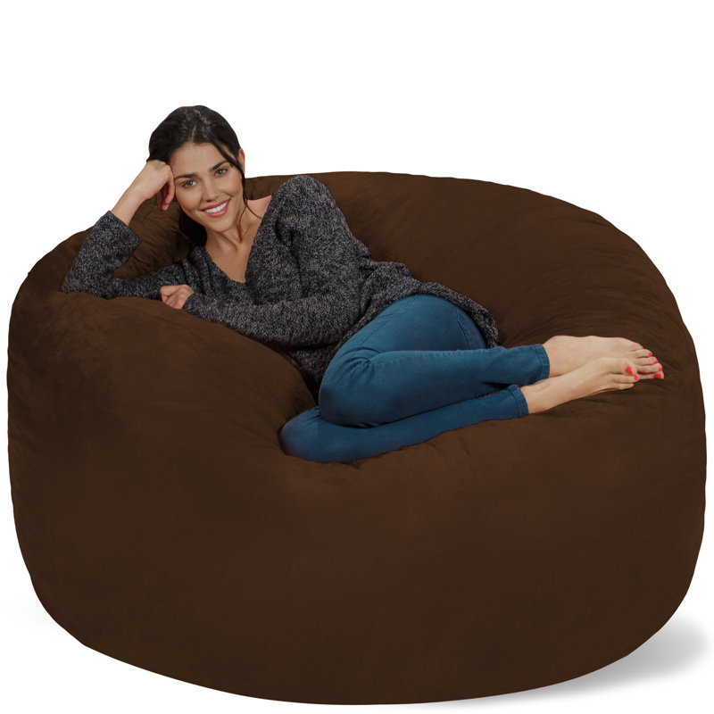 Bean Bag Chair - Shredded Memory Foam Filled Round Furniture Bean Bag Chair with Removable and Machine Washable Cover - Big Bean Bag Sofa Lounger with Soft Micro Fiber Cover - Multiple Colors, Multiple Sizes and Fabrics