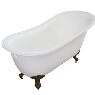 60.75'' x 30'' Soaking Acrylic Bathtub