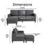 Canapé modulaire réversible avec méridienne Serta Harmon-1282876229-1282876231