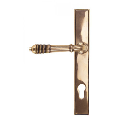 Reeded Lock Door Handle Kit