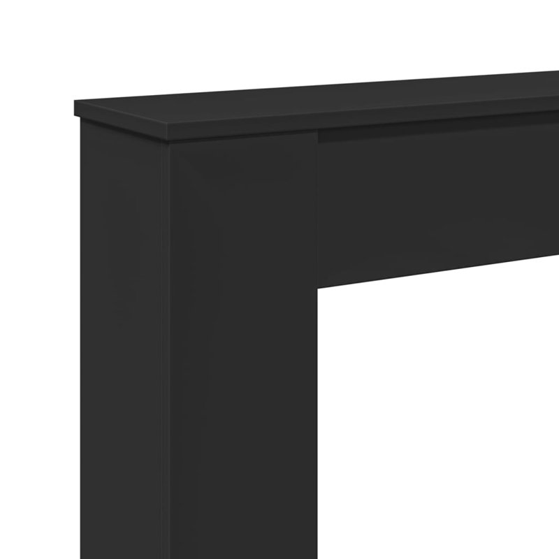 Engineered Wood Fireplace Surround, Black
