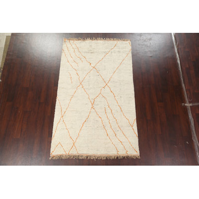 Tapis marocain en laine noué à la main 5 x 8