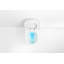 Toilette murale, toilette murale compacte avec siège à fermeture douce, toilette murale ronde en céramique à double chasse 1,6 GPF / 1,1 GPF pour salle de bain, cuvette blanche