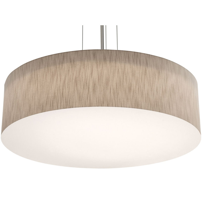 Luminaire suspendu tambour Bozovich, Jute, Non, H 46,5 po x l 30 po x P 30 po