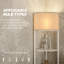 Lacarla Corner Floor Lamp with Shelves Bulb Not Included-33042617