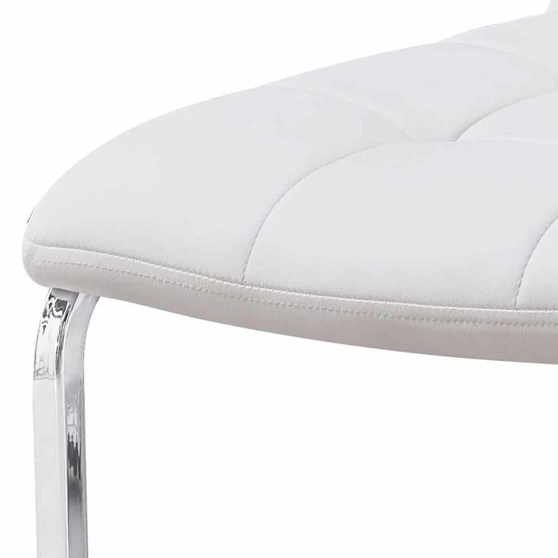 Jonasia 18'' H Tufted Upholstered Side Chair, White