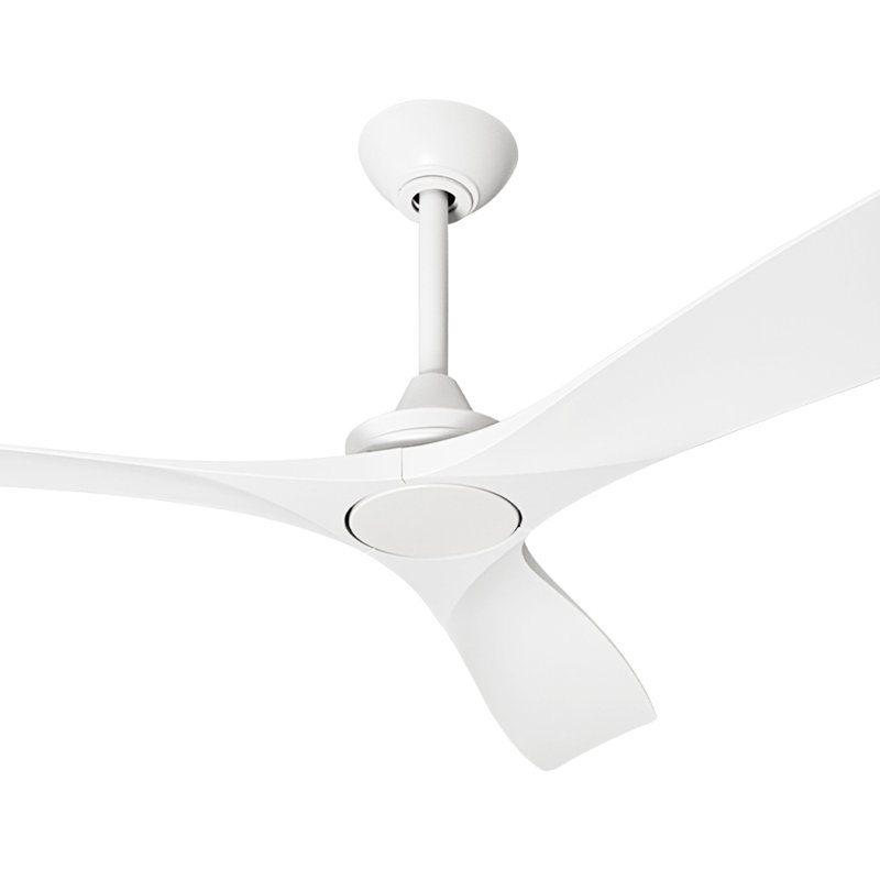 60" Ceiling Fan without Light, with Remote Control, 60" L x 60" W, White