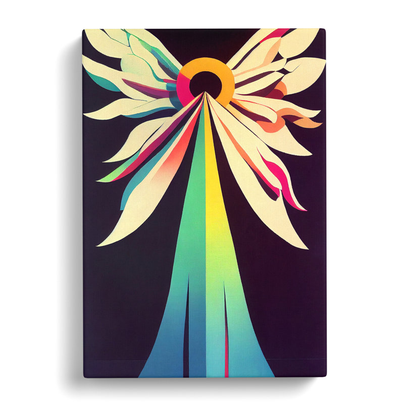 Angel In Abstract - Wrapped Canvas Print, 50cm H x 35cm W x 3cm D