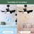 Ceiling Fans With Lights And Remote/APP Control, Low Profile Ceiling Fans with 5 Reversible Blades 3 Colors Dimmable 6 Speeds