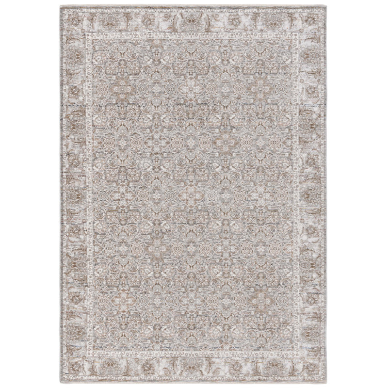 Tapis Regal Park gris ivoire / sauge, Rectangle 8 pi x 10 pi
