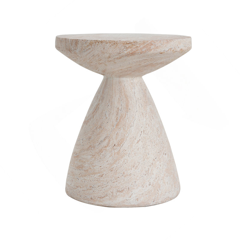 Outdoor/Indoor Lightweight Concrete Side Table