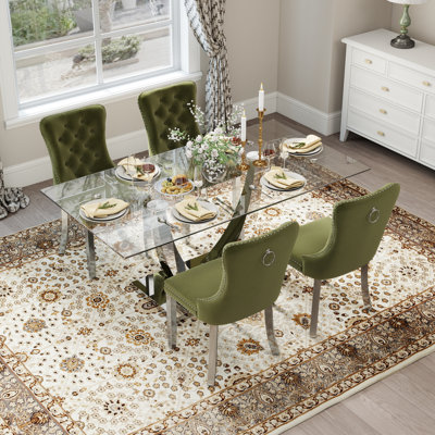 Kelisia 4 - Person Pedestal Dining Set