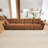 Dejong Chenille Tufted 4-Seater Sectional Sofa with Pillows-112556429-124239176