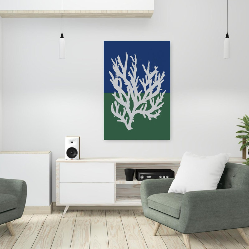 White Coral Silhouette by Treechild - Wrapped Canvas Print, 91.44 cm H x 60.96 cm W