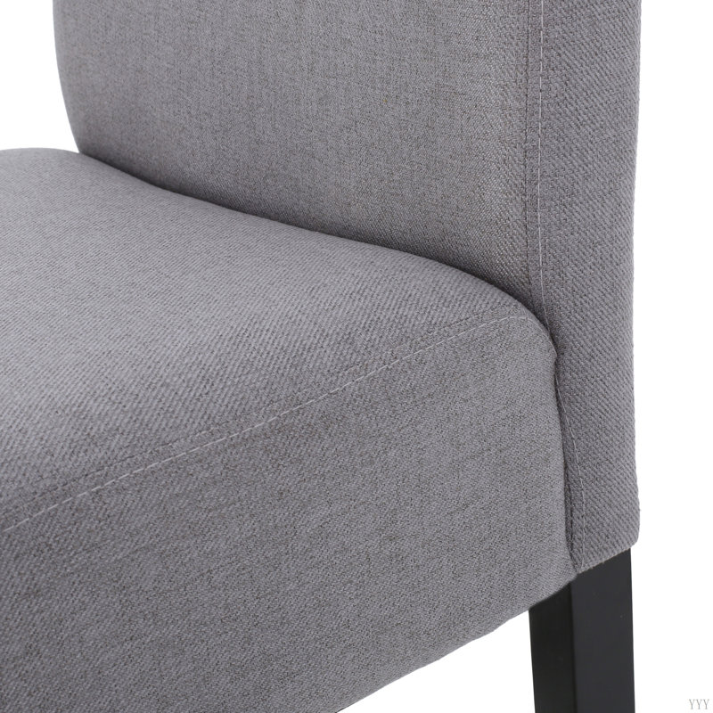 Tabouret 30 "en tissu avec cadre en bois massif (ensemble de 2), Bleu clair