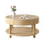 Table basse avec rangement double, table basse ronde avec rangement et compartiment caché