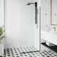 Zenith 34" W x 74" H Fixed Frameless Shower Screen with 3/8" Glass