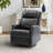 Caseville Genuine Leather Manual Swivel Recliner-265376385