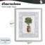 Topiaire en pot avec ruban, reproduction sous verre, design par Carol Robinson-1953348387-1953348391