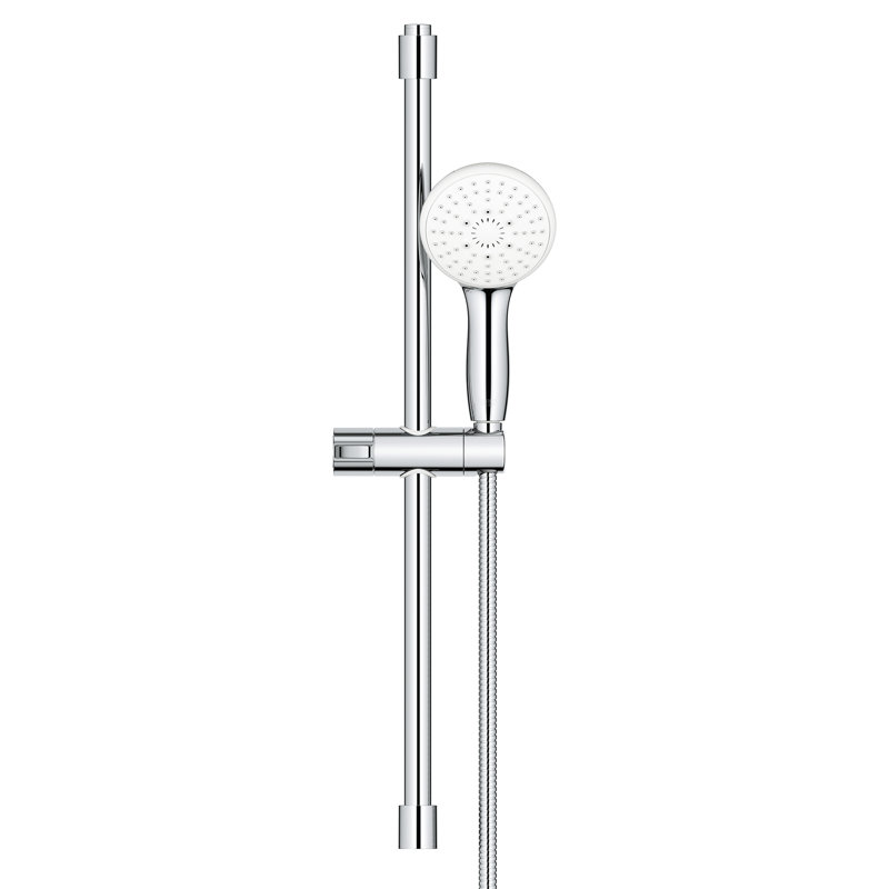 Tempesta 110 Round 24in Shower Rail Set, 3-Spray, StarLight Chrome