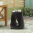 Wood-Like Texture MGO Hollow Side Table-1363726647