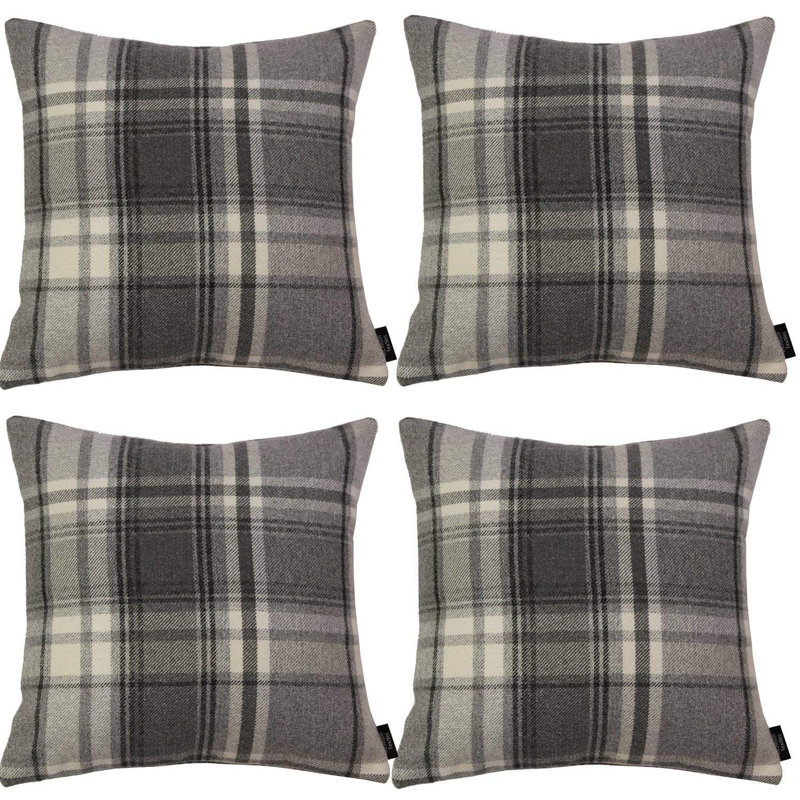 Plaid Outdoor Reversible Pillow Cover