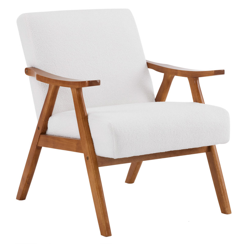 Fauteuil Khymani de 21,7 po de largeur, White Linen