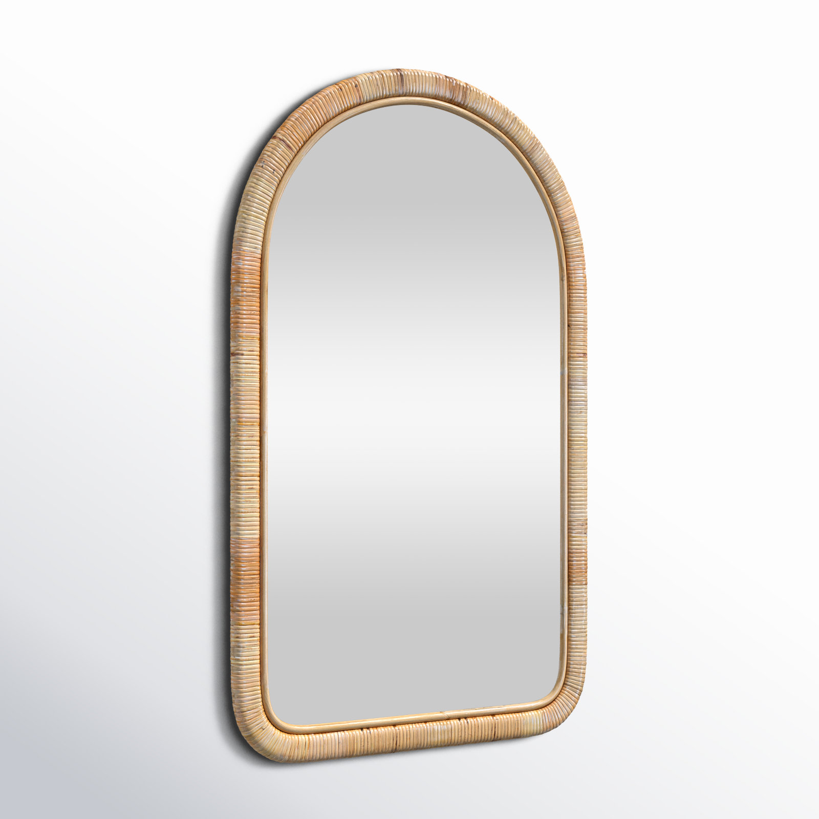 Izel Raffia Arch Mirror