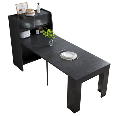 Dining Table And Storage Sideboard, Multifunctional Space-Saving Kitchen Dining Table