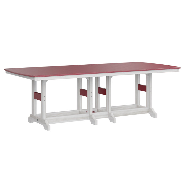 Garden Classic Outdoor Bar Table, Scarlet Red, Seashell