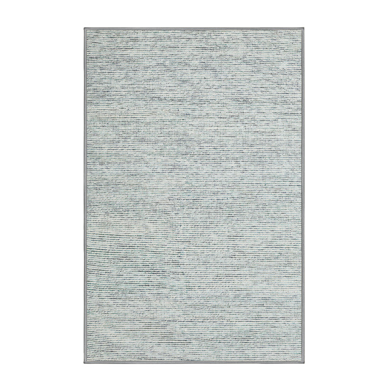 Tapis décoratif gris contemporain, Rectangle 5 pi x 7 pi