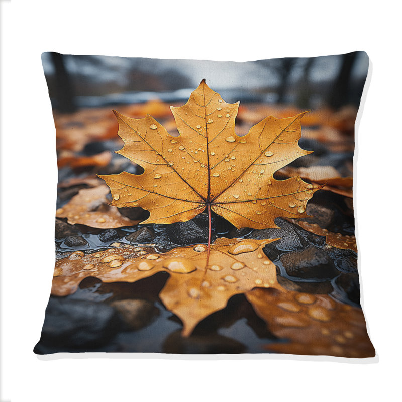 Coussin Leaves In Autumn Collage I - Leaves