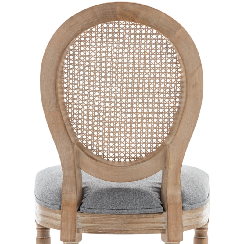 Chaise d'appoint rembourrée H 18,9 po Amando, Vert moutarde, Bois de chêne, 6