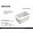 12'' L Fireclay Kitchen Sink-61605331